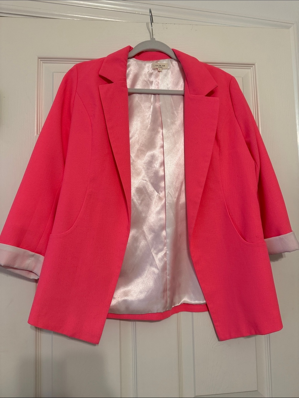 Tea n Cup Hot Pink Blazer Jacket